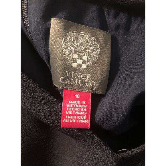 Vince Camuto Women's Size 10 V-Neck Sheer Puff Sleeve Shift Dress NEW - Picture 8 of 8